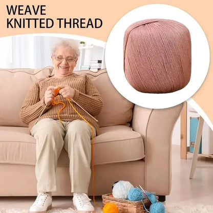 Soft Crochet Knitting Weaving Cotton Thread Wool Yarn Scarf Hand-Weaving Sweater Needle Knitting Yarn Thread Soft Comfortable - Confia
