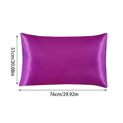 Satin Pillowcase Standard Set Of 2 - Green Silky Pillow Cases For Hair And Skin 20x26 Inches Pillow Covers With Envelope Closure - Confia - reusablefoodstoragebags confia