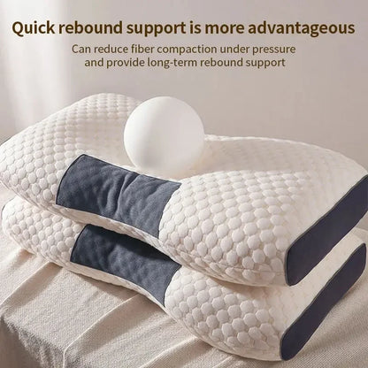 Neck Pillow Help Sleep And Protect The Neck Cervical Orthopedic Cool Gel Memory Foam Orthopedic Neck Support Pillow for Sleeping, Neck & Shoulder Pain - Confia - reusablefoodstoragebags confia