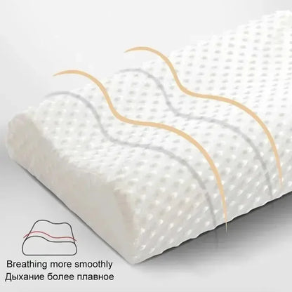 Long Pillow Memory Foam Bedding Pillow Neck Protection Slow Rebound Shaped Contour Pillow Support - Confia - reusablefoodstoragebags confia