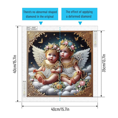 DIY Cute little angel Diamond Art Painting Kits,Diamond Dots Art Paintings for Beginners and adults for Home Wall Decorate Gifts - Confia