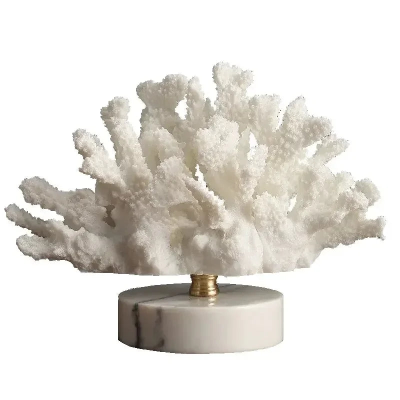 Creations Artificial Coral Decor Statue Home Decoration Desk Bookshelf Metal Sculpture Style B|Home Decor|Figurines - Confia