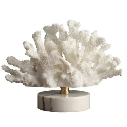 Creations Artificial Coral Decor Statue Home Decoration Desk Bookshelf Metal Sculpture Style B|Home Decor|Figurines - Confia