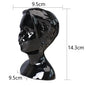 Ceramic Head Face Vase Small Lovers Kiss Statue Flower Pot White Black Modern Planter for Home Table Decoration Floral Art Gifts - Confia