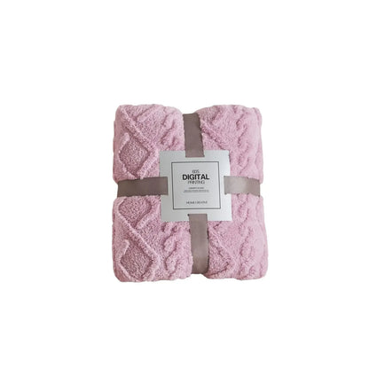 Solid Flannel Blankets For Beds Solid Pink Blue Color Soft Warm Mink Throw Sofa Cover Bedspread Beach Airplane Travel Blankets - Confia - reusablefoodstoragebags confia