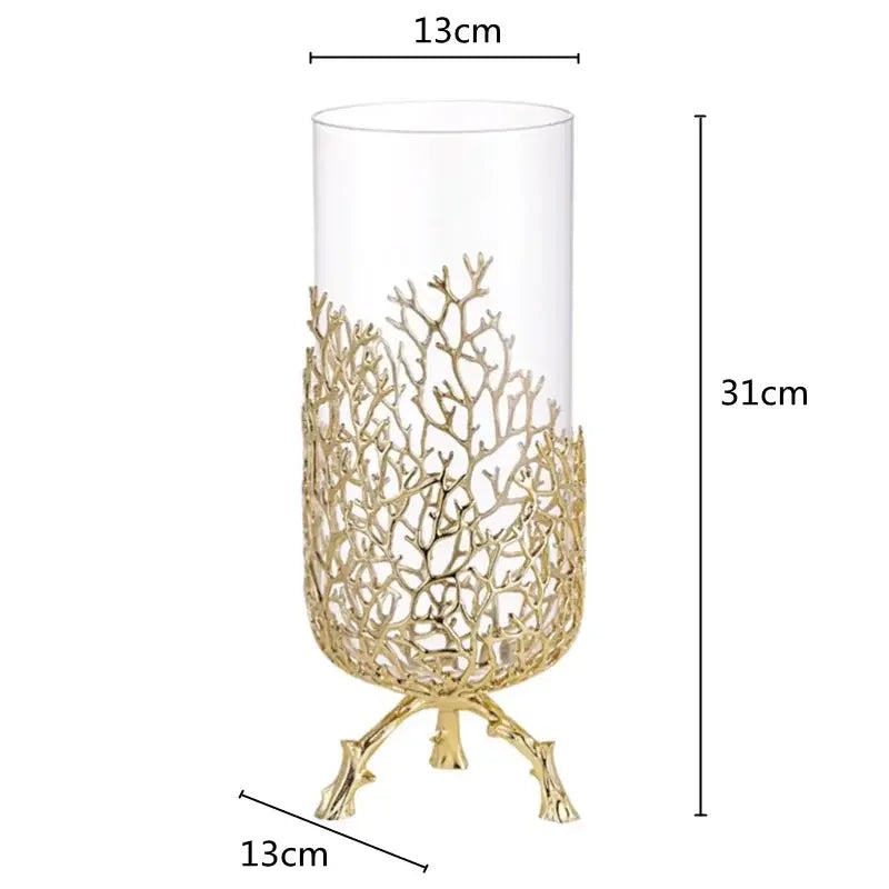 Creations Artificial Coral Decor Statue Home Decoration Desk Bookshelf Metal Sculpture Style B|Home Decor|Figurines - Confia