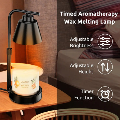 Candle Warmer Lamp with Timer- Dimmable Electric Melt wax warmer | candle warmer lamp | for Home Decor and Gifts for Mom - Confia - reusablefoodstoragebags confia