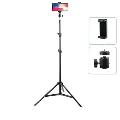 Mobile Phone Live Support Photo Tripod Multi-functional Video Recording Selfie Landing Tripod Made for Phones, Ring Light, Gopro, Camera - Confia