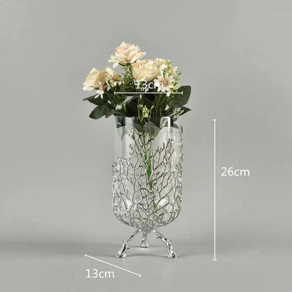 Creations Artificial Coral Decor Statue Home Decoration Desk Bookshelf Metal Sculpture Style B|Home Decor|Figurines - Confia