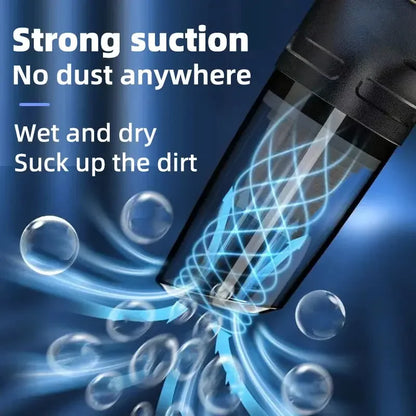 Car Multipurpose Vacuum Cleaner Handheld Powerful Suction Rechargeable Car and Home Dual Use Small Wireless Vacuum Cleaner - Confia - reusablefoodstoragebags confia