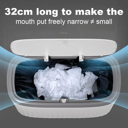 Bathroom Trash Can with Automatic Lid 2 Gallon Motion Sensor Trash Can - Confia - reusablefoodstoragebags confia