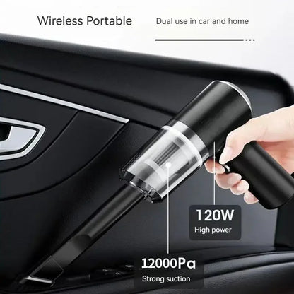 High Power Vacuum Cleaner, Mini Cordless, 2000PA Strong Suction, Rechargeable Portable Dust Collector, for Cars, Keyboard Gaps - Confia - reusablefoodstoragebags confia