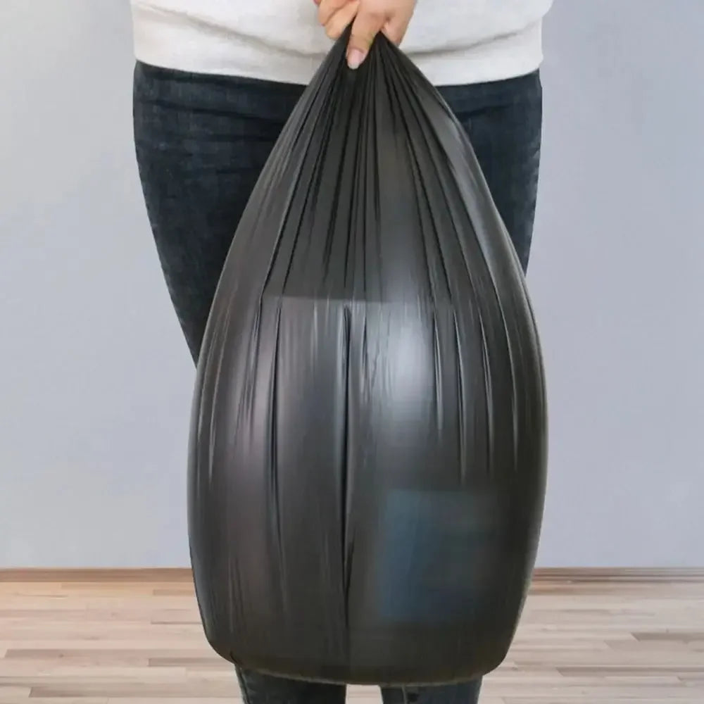 30Bags/Roll Disposable Garbage Bag Trash Can Bin Small Medium Large Rubbish Bag Points Off Black Plastic Bags Bathroom Kitchen - Confia - reusablefoodstoragebags confia
