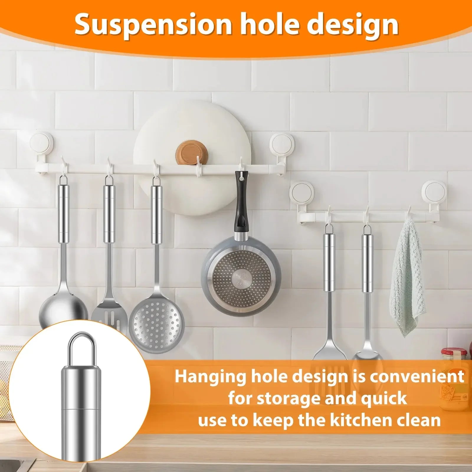 5Pcs Kitchen Cooking Utensils Set Stainless Steel Spoons Spatula with Ergonomic Handle Heavy-Duty Washable Spoons Utensils - Confia