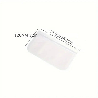 1pcs Reusable Food Storage Bag, Zip Sandwich Bags, Leakproof Silicone Freezer Bags, Thick Fresh-Keeping Bag - Confia - reusablefoodstoragebags confia