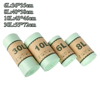 50PCS 6/8/10/30L Biodegradable Garbage Bags Household Compostable Garbage Bags rash Bag With Leak Resistant - Confia - reusablefoodstoragebags confia