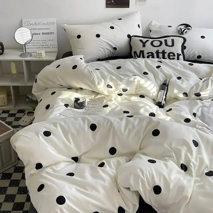 Microfiber Solid Satin Stripe Cotton AC Comforter Set King Size Double Bed with 1 Flat Bedsheet Linen Duvet Cover Set - Confia - reusablefoodstoragebags confia