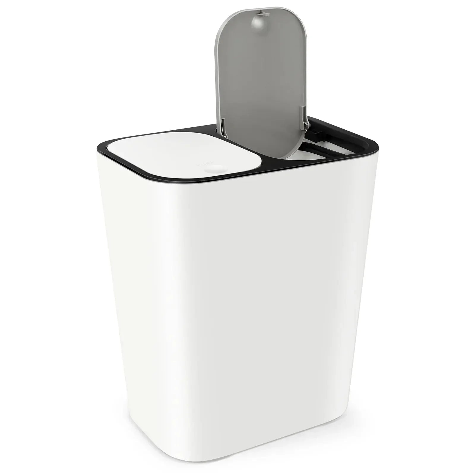 Kitchen Trash Can with Lid Household Classified with dual compartment Garbage Basket (15l ) Bin Home Wastebasket Bins - Confia - reusablefoodstoragebags confia