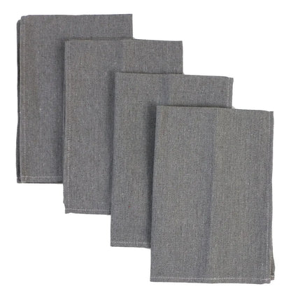 Set of 10 Pack Cocktail Napkins 40 X 40cm Cotton Blend Heavy Fabric Durable Linen Towel for Home Kitchen Wedding Decoration - Confia - reusablefoodstoragebags confia