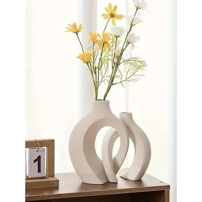 ceramic vase works of art, living room bedroom study café and other ornaments, gifts for lovers during festivals. - Confia