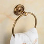 Solid Brass Bathroom Accessories Set with Robe hook, Paper Holder, Towel Bar, Soap Basket, Bathroom Fitting Sets - Confia - reusablefoodstoragebags confia