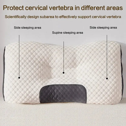 Neck Pillow Help Sleep And Protect The Neck Cervical Orthopedic Cool Gel Memory Foam Orthopedic Neck Support Pillow for Sleeping, Neck & Shoulder Pain - Confia - reusablefoodstoragebags confia
