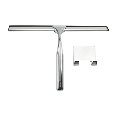 Multi-Purpose Silicon Squeegee a Adhesive Hook, Bathroom Cleaner Tool Household Window Mirror Squeegee, Cleaning Tile Wall, Car, 10 Inch - Confia - reusablefoodstoragebags confia