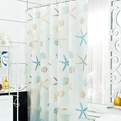 180*200CM Bathroom Shower Curtain Waterproof and Anti-Mold Home Bathroom Curtain with 12 Hooks - Confia - reusablefoodstoragebags confia