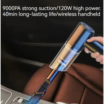 High Power Vacuum Cleaner, Mini Cordless, 2000PA Strong Suction, Rechargeable Portable Dust Collector, for Cars, Keyboard Gaps - Confia - reusablefoodstoragebags confia