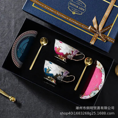 Ceramic coffee cup high-end exquisite high-end sense niche bone Ceramic Tea/Coffee Cups/Mugs | Idle Gift for Your Friends and Family - Confia