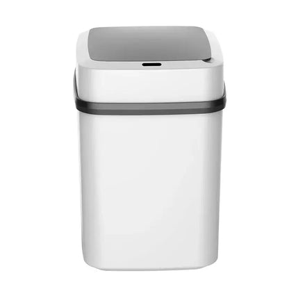 Automatic Sensor Dustbin with Slow Descent & One-Touch Operation | 12 Litres, Silent, Odor Seal, Waterproof Bin for Kitchen, Bathroom & Bedroom | Hands Free, Stylish & Plastic - Confia - reusablefoodstoragebags confia