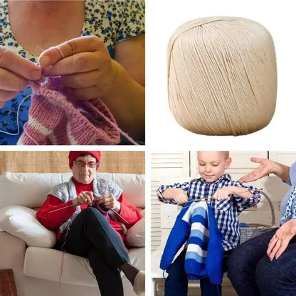 Soft Crochet Knitting Weaving Cotton Thread Wool Yarn Scarf Hand-Weaving Sweater Needle Knitting Yarn Thread Soft Comfortable - Confia