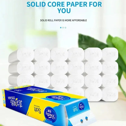 Hot Sale 12 Rolls of Full Box of Roll Paper Five Layers of Thickened Core Roll Toilet Paper - Confia - reusablefoodstoragebags confia