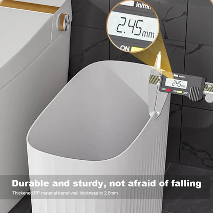 Bathroom Trash Can with Automatic Lid 2 Gallon Motion Sensor Trash Can - Confia - reusablefoodstoragebags confia