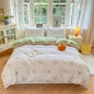 Floral Printed Duvet Cover 1Piece - 100% Cotton Luxury Bedding - Confia - reusablefoodstoragebags confia