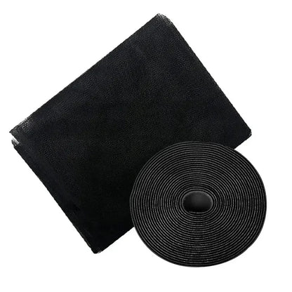 Anti Fly Mosquito Net DIY Self-Adhesive Fly Mosquito Window Net Easy Install Polyester Mesh Insect Screen for Windows & Doors, Strong Adhesive Velcro, Washable & Reusable Bug Screen - Confia - reusablefoodstoragebags confia