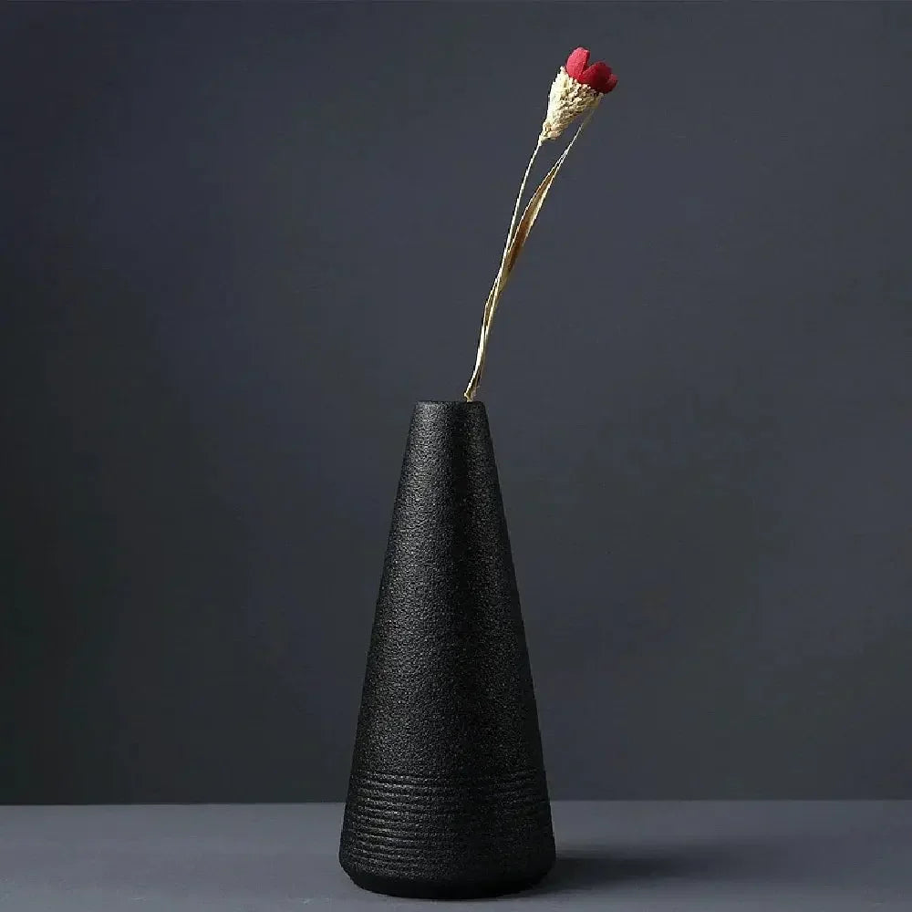 Vase for Elegant Home Decor, Living Room, Bedroom & Office Decoration | Decorative Vase for Pampas Grass, Fresh, Dried, and Artificial Flowers - Confia