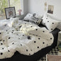 Bed Linen Bed Sheets Set Stripes Dots Duvet Cover Set - Confia - reusablefoodstoragebags confia