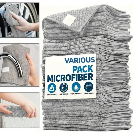 Thick Lint & Streak-Free Multipurpose Cloths - Automotive Microfiber Towels for Car Washing Drying Cloth Towel and Polishing Cloth - Confia - reusablefoodstoragebags confia