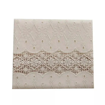 Pure Cotton Hollowed Out Embroidery Fabric Shirt Skirt Clothing Fabric DIY Tablecloth Handmade Fabric Apparel Sewing Fabric - Confia