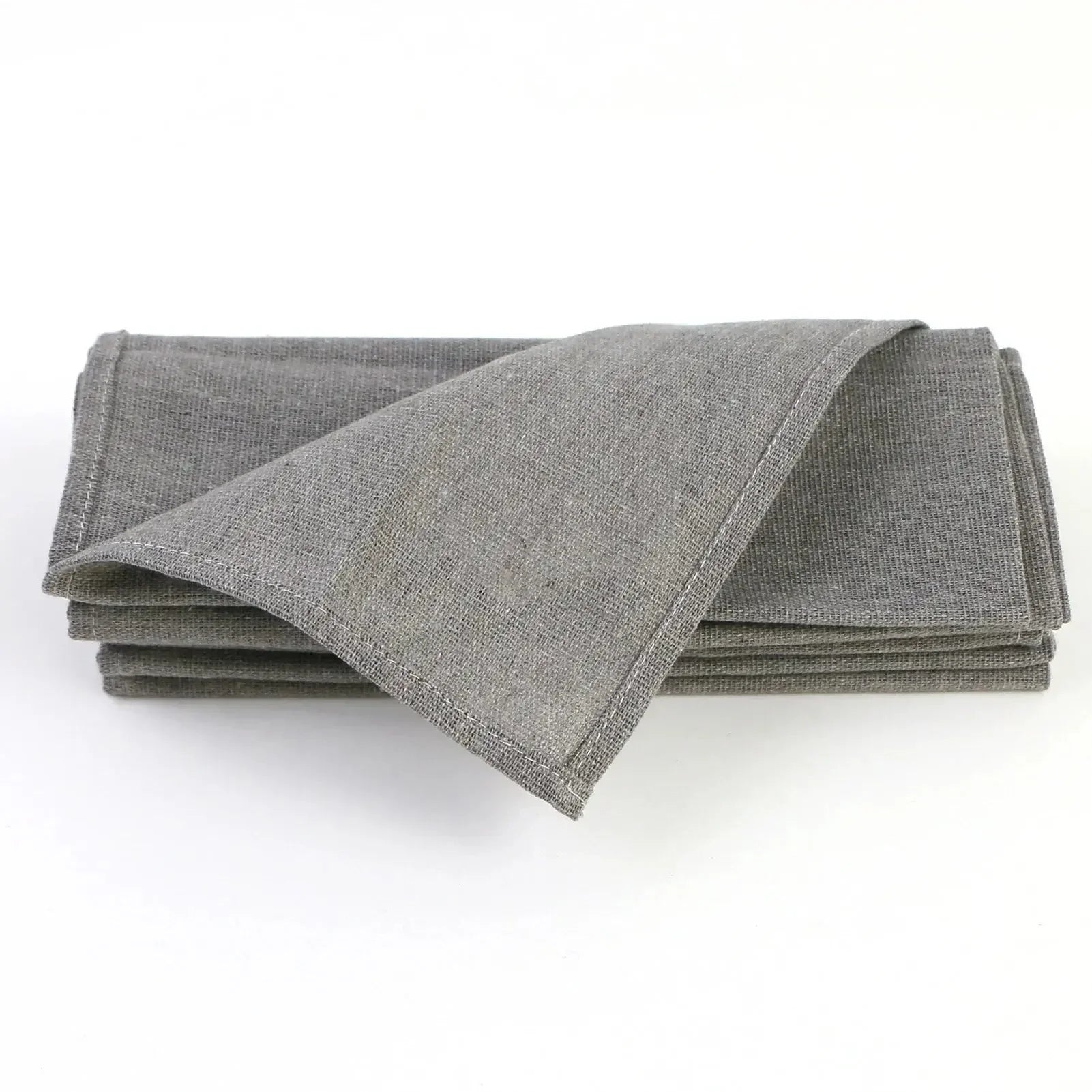 Set of 10 Pack Cocktail Napkins 40 X 40cm Cotton Blend Heavy Fabric Durable Linen Towel for Home Kitchen Wedding Decoration - Confia - reusablefoodstoragebags confia