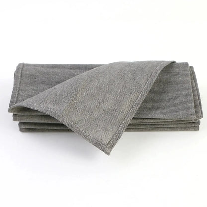 Set of 10 Pack Cocktail Napkins 40 X 40cm Cotton Blend Heavy Fabric Durable Linen Towel for Home Kitchen Wedding Decoration - Confia - reusablefoodstoragebags confia