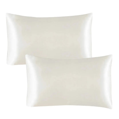 Satin Pillowcase Standard Set Of 2 - Green Silky Pillow Cases For Hair And Skin 20x26 Inches Pillow Covers With Envelope Closure - Confia - reusablefoodstoragebags confia