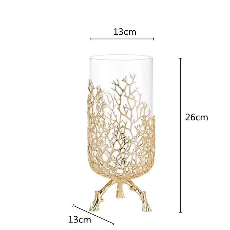Creations Artificial Coral Decor Statue Home Decoration Desk Bookshelf Metal Sculpture Style B|Home Decor|Figurines - Confia