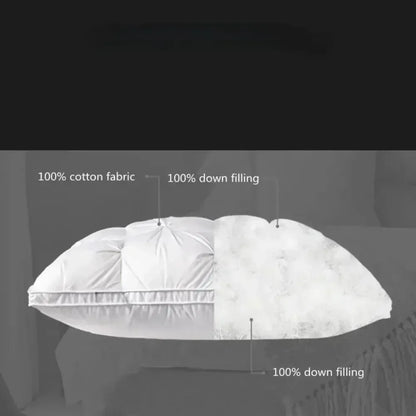 Sleeping Pillows 5-star Hotel Neck Pillow Three-dimensional Soft Solid Color Pillow Conjugated Microfiber Comfortable Pillows - Confia - reusablefoodstoragebags confia