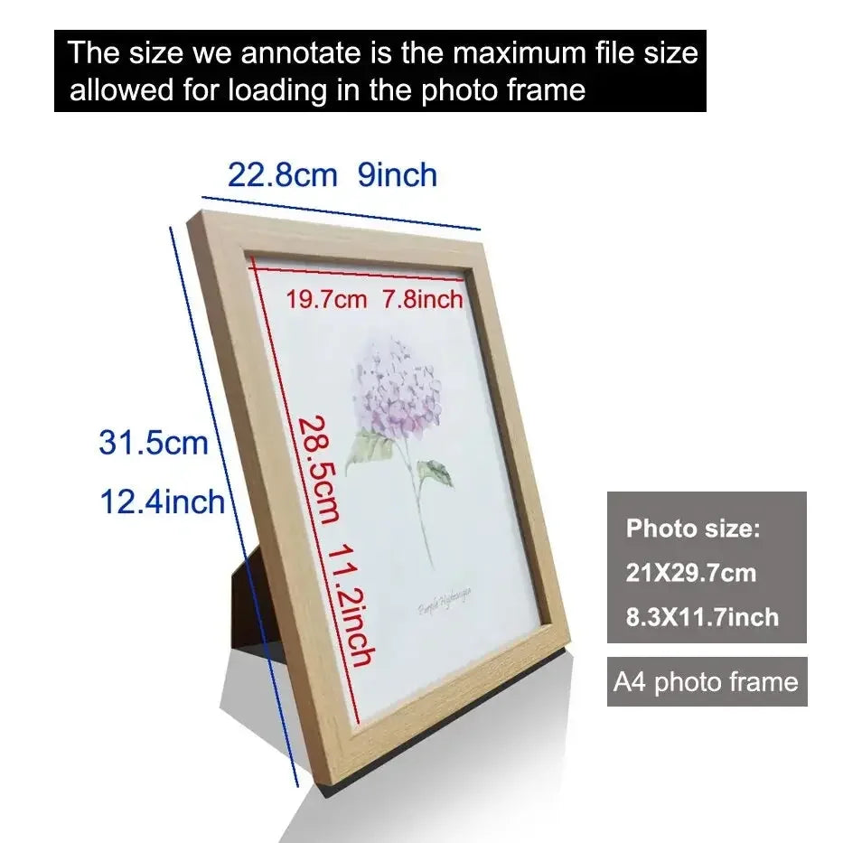 3Pcs Wooden Photo Frames For Picture Wall 10X15 15X20 20X25 A4 Pictures Frame Stand For Pictures Photo Decor Commemorative Gift - Confia