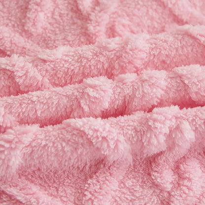 Solid Flannel Blankets For Beds Solid Pink Blue Color Soft Warm Mink Throw Sofa Cover Bedspread Beach Airplane Travel Blankets - Confia - reusablefoodstoragebags confia