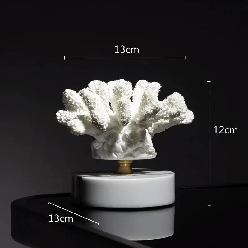 Creations Artificial Coral Decor Statue Home Decoration Desk Bookshelf Metal Sculpture Style B|Home Decor|Figurines - Confia