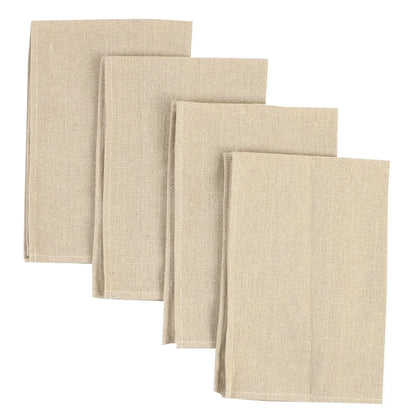 Set of 10 Pack Cocktail Napkins 40 X 40cm Cotton Blend Heavy Fabric Durable Linen Towel for Home Kitchen Wedding Decoration - Confia - reusablefoodstoragebags confia