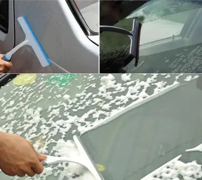 Multi-Functional Shower Squeegee, Household Cleaning Tools, Mirror Wiper, Glass Window Cleaner Squeegee, Apply to Tiles, Shower Doors, Bathroom, Mirrors, and Car Windows, Glass Doors (po1) - Confia - reusablefoodstoragebags confia